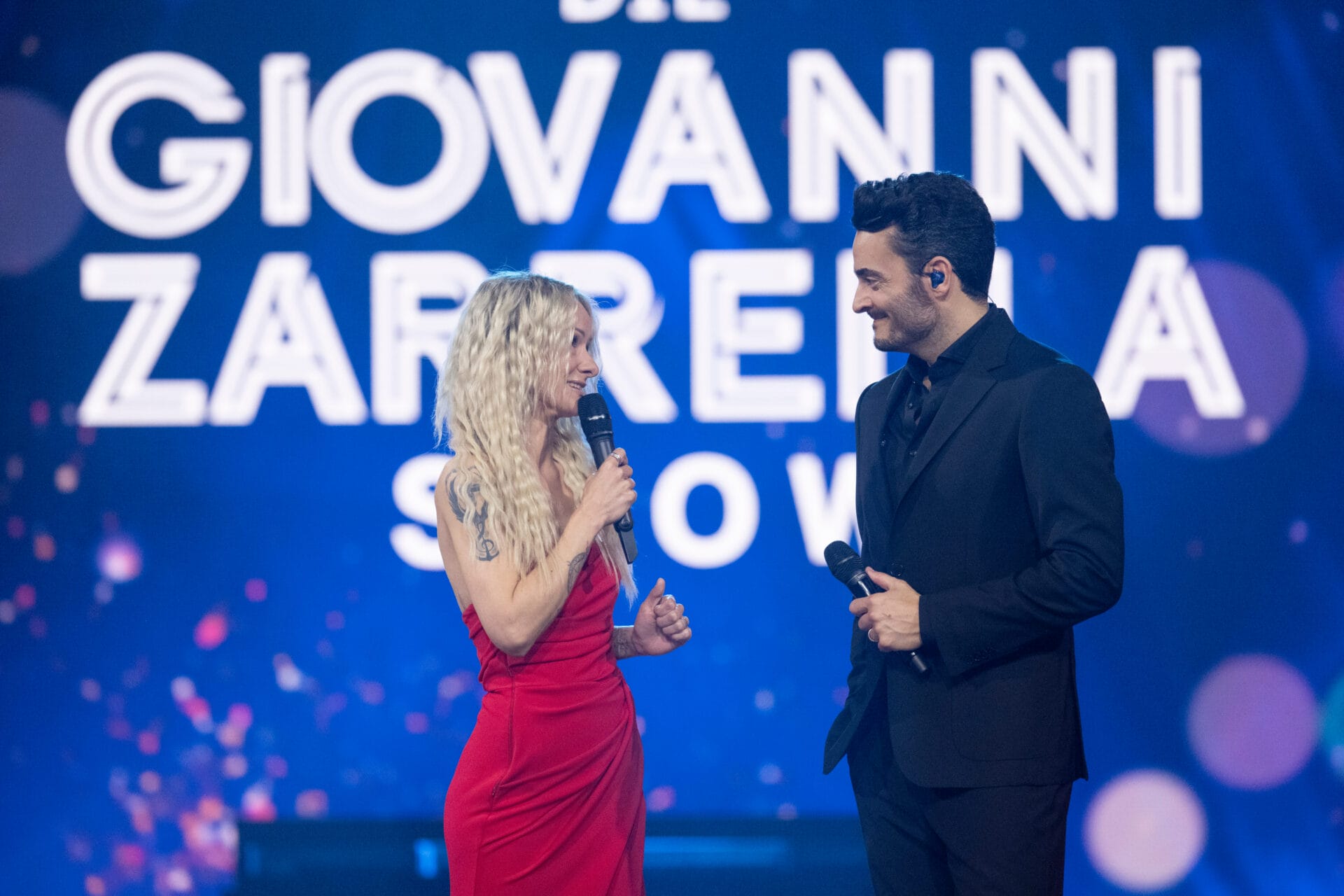 Die Giovanni Zarrella Show - Live aus Offenburg
Christin Stark, Moderator Giovanni Zarrella
