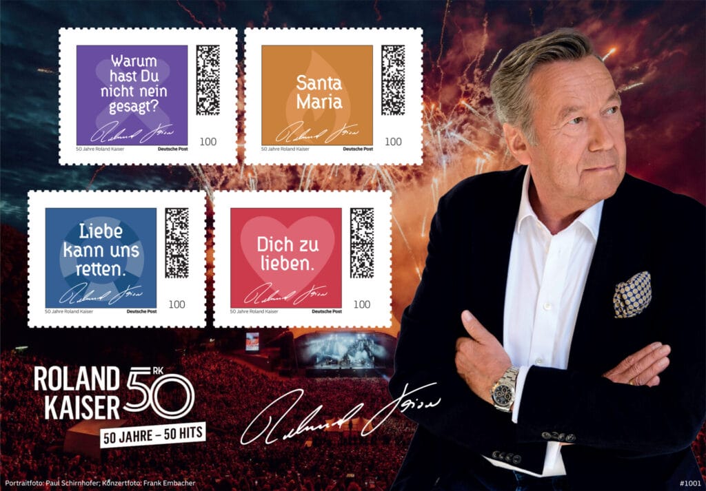 Roland Kaiser erhält als erster Schlagerstar überhaupt eigene Briefmarke - HIER könnt ihr sie bestellen! » Roland Kaiser Roland Kaiser erhält als erster Schlagerstar überhaupt eigene Briefmarke - HIER könnt ihr sie bestellen! » Roland Kaiser