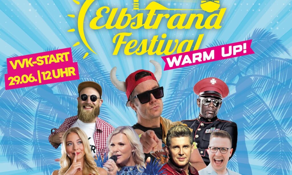 "Elbstrand Festival - Warm Up" 2026 erstmals in Isensee! Hier alle Infos und Stars - das erwartet Euch!