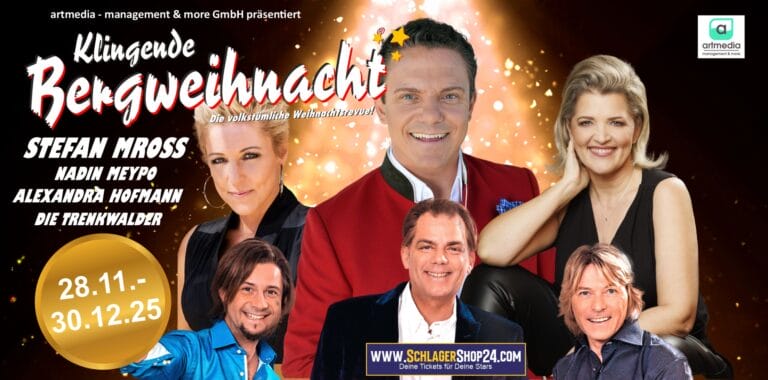 Event-Tipp: “Die Klingende Bergweihnacht”-Tour 2025 mit Stefan Mross und DIESEN Stars Event-Tipp: “Die Klingende Bergweihnacht”-Tour 2025 mit Stefan Mross und DIESEN Stars