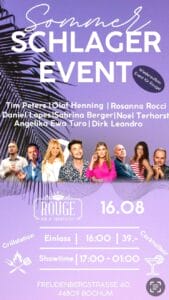 Gewinnt Freikarten für das Sommer Schlager Event im Rouge Bochum mit Tim Peters, Olaf Henning uvm. » Tim Peters 1000502096