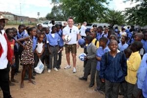 Herzlicher Empfgang Vor Ort