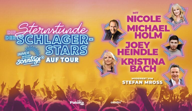 „Immer wieder sonntags“: Gewinnt Tickets für die Tour „Die Sternstunde der Schlagerstars“!