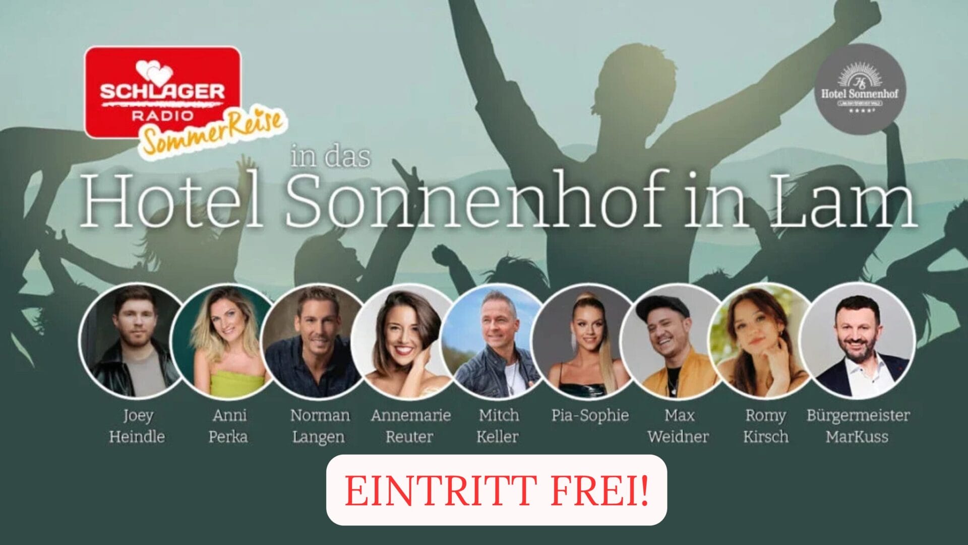 Schlager Radio-SommerReise in Lam: Kostenfreier Eintritt für Konzerte von Norman Langen, Anni Perka, Pia-Sophie uvm.!