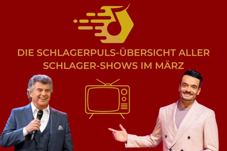 Schlager-Shows im März 2026 im Überblick: „Giovanni Zarrella Show, „Schlager-Spaß mit Andy Borg“ uvm.
