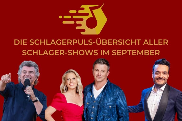 Schlager-Shows im September 2025 in der Übersicht: "Giovanni Zarrella Show", "STARnacht aus der Wachau" & vieles mehr!