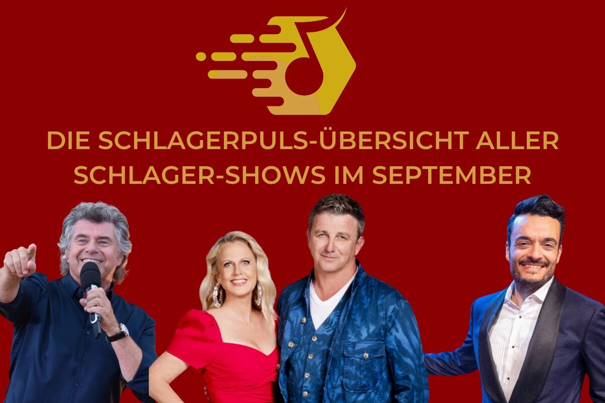 Schlager-Shows im September 2025 in der Übersicht: "Giovanni Zarrella Show", "STARnacht aus der Wachau" & vieles mehr!