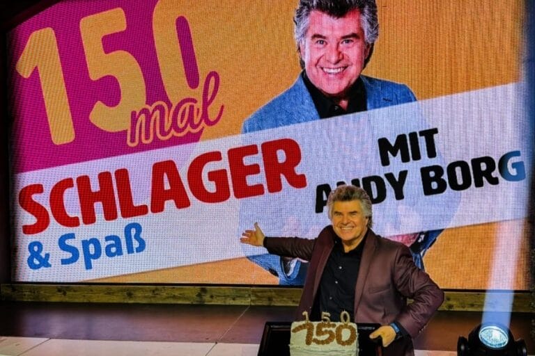 „Schlager & Spaß mit Andy Borg“ feiert nächsten Meilenstein! 150. Konzert der Erfolgs-Eventreihe – und kein Ende in Sicht!